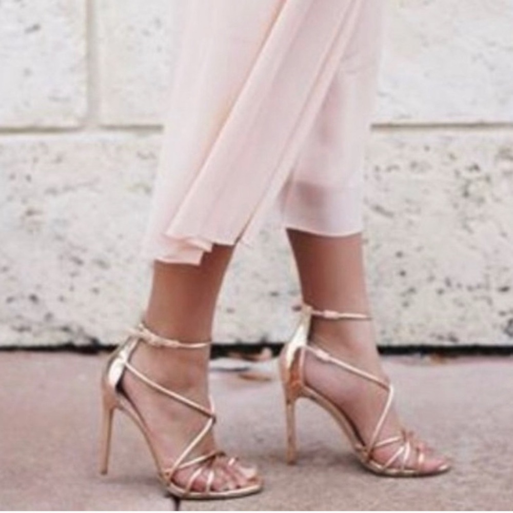 Steve Madden Satya strappy silver metallic heels (9)